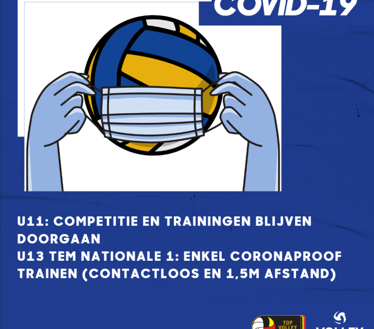 UPDATE 13/10: corona – maatregelen volleybal t.g.v. code oranje