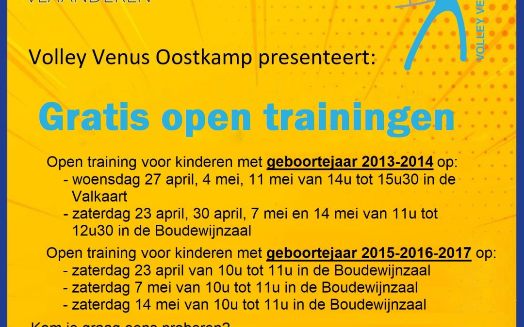 Open trainingen VVO
